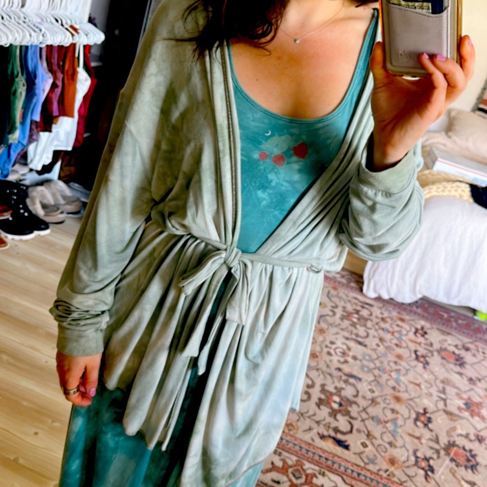 Fusion Threads Co Winona Work Shirt/Cardigan - Bamboo Sage Green
